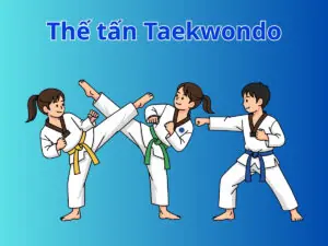 các thế tấn cơ bản trong lộ trình học taekwondo cho người mới