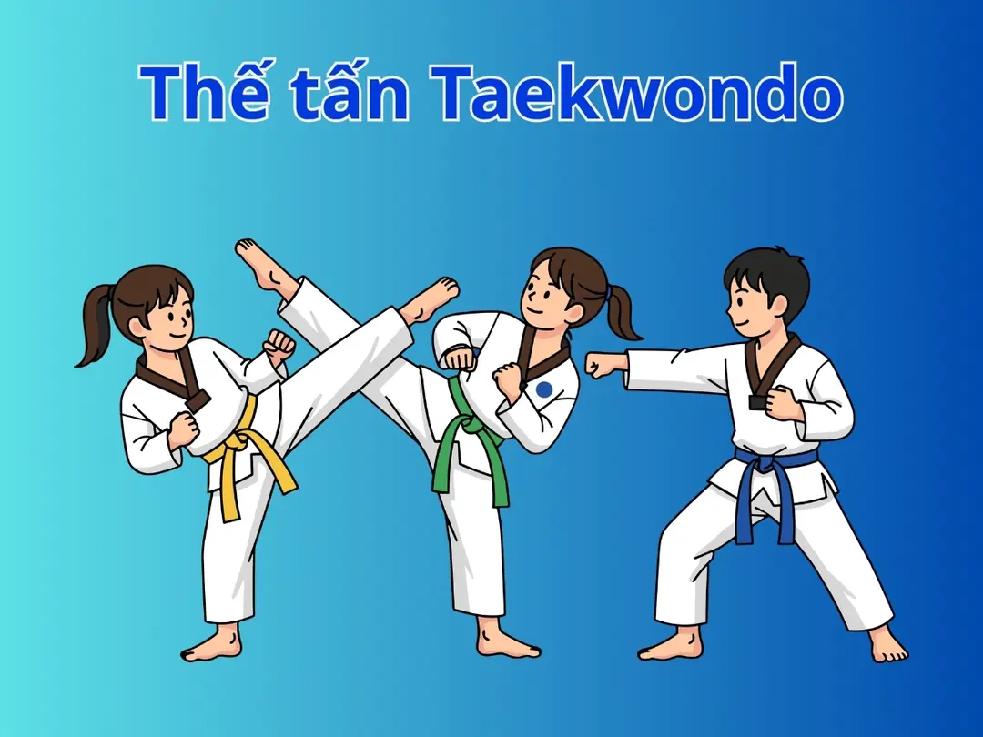 các thế tấn taekwondo cơ bản dùng để luyện nền tảng tại nhà