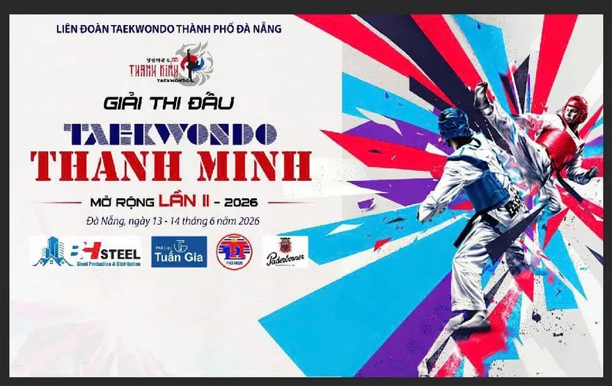 poster giải taekwondo thanh minh mở rộng lần ii năm 2026 tại đà nẵng