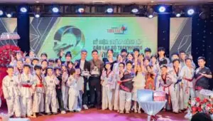 hoạt động tập thể tại clb taekwondo thanh minh minh họa lộ trình học lâu dài