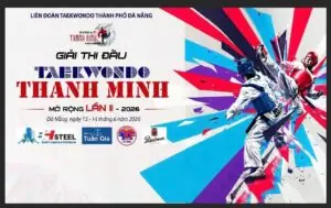 Poster Giải Taekwondo Thanh Minh mở rộng lần II năm 2026 tại Đà Nẵng